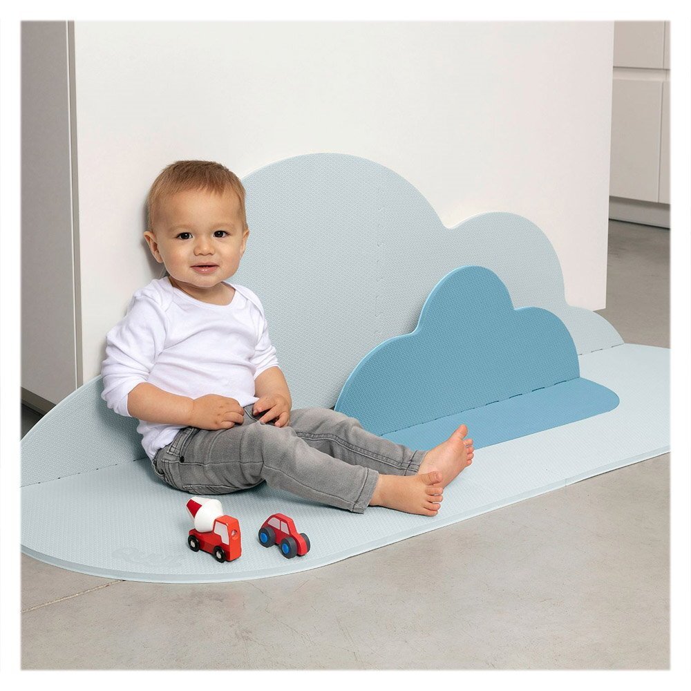 Quut Toys Saltea de joaca pentru copii din spuma norisorul albastru 145 cm