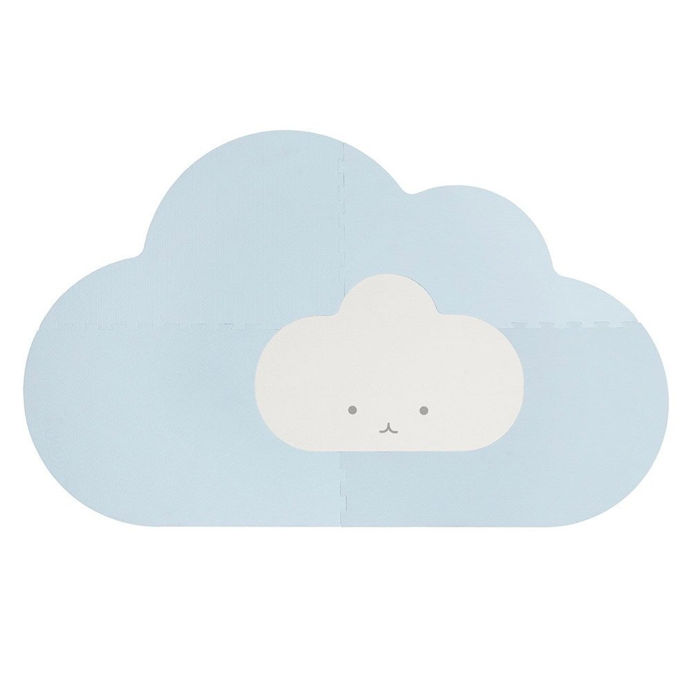 Quut Toys Saltea de joaca pentru copii din spuma norisorul albastru 145 cm
