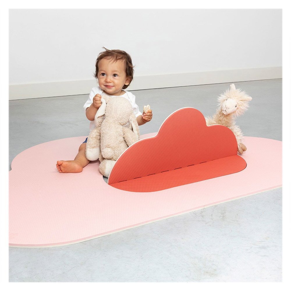 Quut Toys Saltea de joaca pentru copii din spuma norisorul roz 145 cm