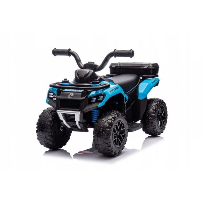 R-Sport ATV electric pentru copii J9 Albastru roti si scaun din plastic putere 25W 70x44x40 cm varsta 1.5-4 ani