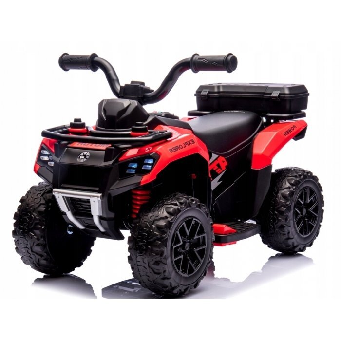 R-Sport ATV electric pentru copii J9 Rosu roti si scaun din plastic putere 25W 70x44x40 cm varsta 1.5-4 ani