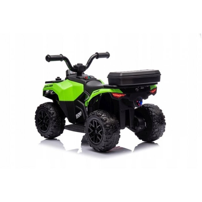 R-Sport ATV electric pentru copii J9 Verde roti si scaun din plastic putere 25W 70x44x40 cm varsta 1.5-4 ani
