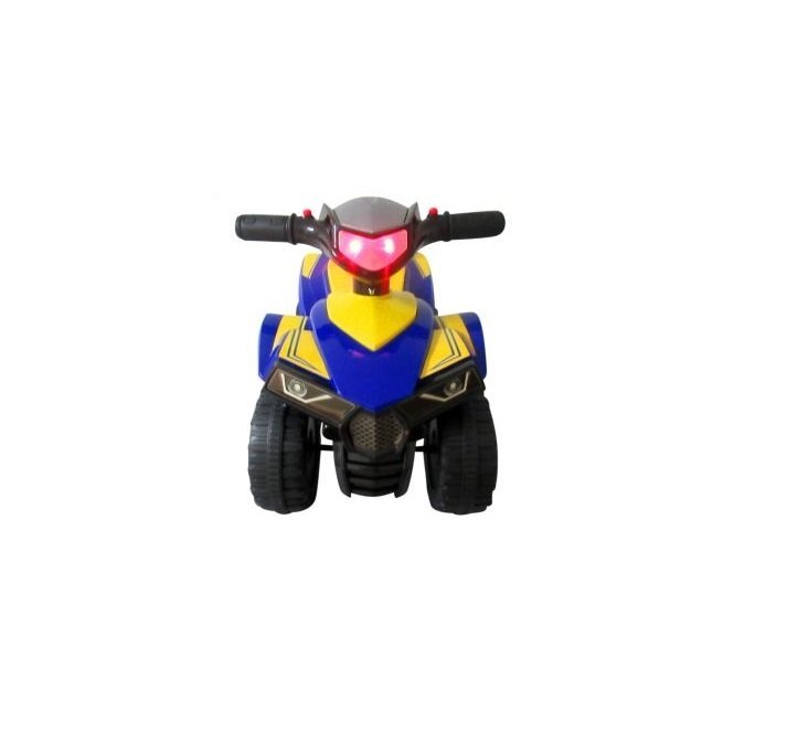 R-Sport Atv fara pedale pentru copii GoodYear 55Z-G Albastru actionat cu picioarele loc de depozitare sub scaun recomandat copiilor intre 1 si 3 ani volan cu melodii lumini
