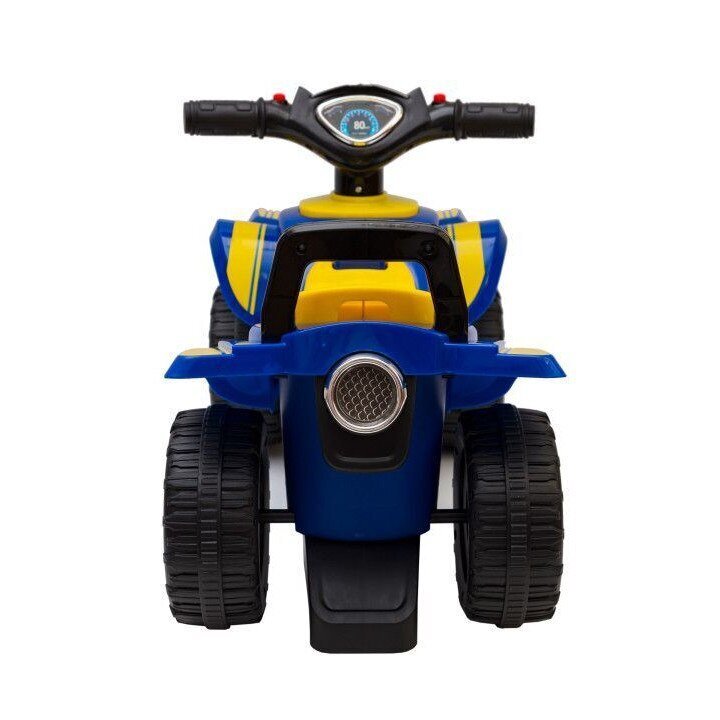 R-Sport Atv fara pedale pentru copii GoodYear 55Z-G Albastru actionat cu picioarele loc de depozitare sub scaun recomandat copiilor intre 1 si 3 ani volan cu melodii lumini