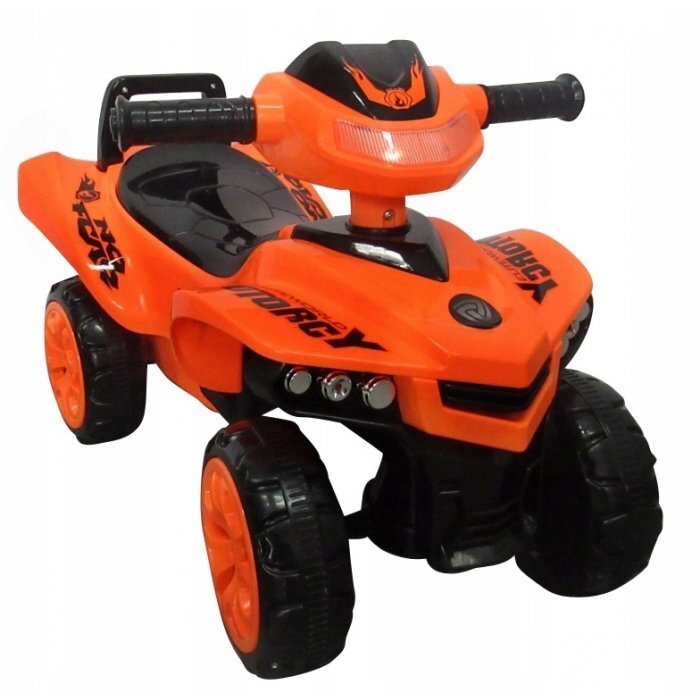 R-Sport Atv pentru copii fara pedale J5 portocaliu cu protectie impotriva rasturnarii claxon cu sunete potrivit pentru copii cu varsta intre 1-3 ani