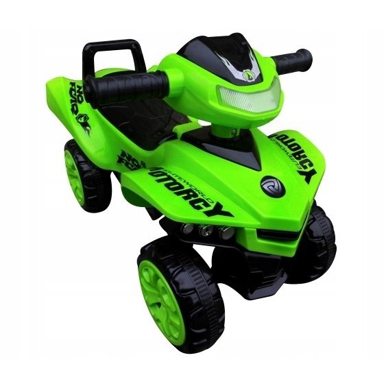 R-Sport Atv pentru copii fara pedale J5 verde cu protectie impotriva rasturnarii claxon cu sunete potrivit pentru copii cu varsta intre 1-3 ani