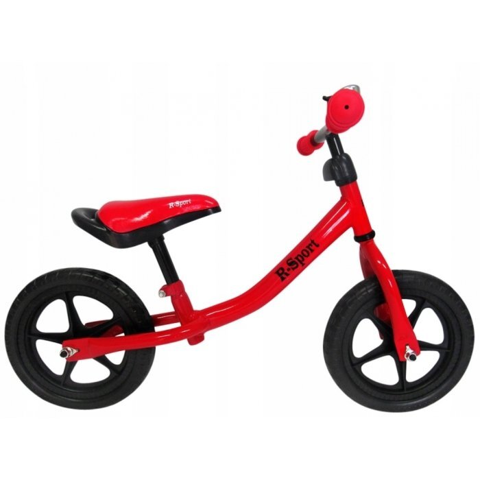 R-Sport Bicicleta copii fara pedale R1 rosu varsta 2-5 ani roti din spuma EVA cadru usor din otel saua si inaltimea ghidonului sunt reglabile pana la 35 kg