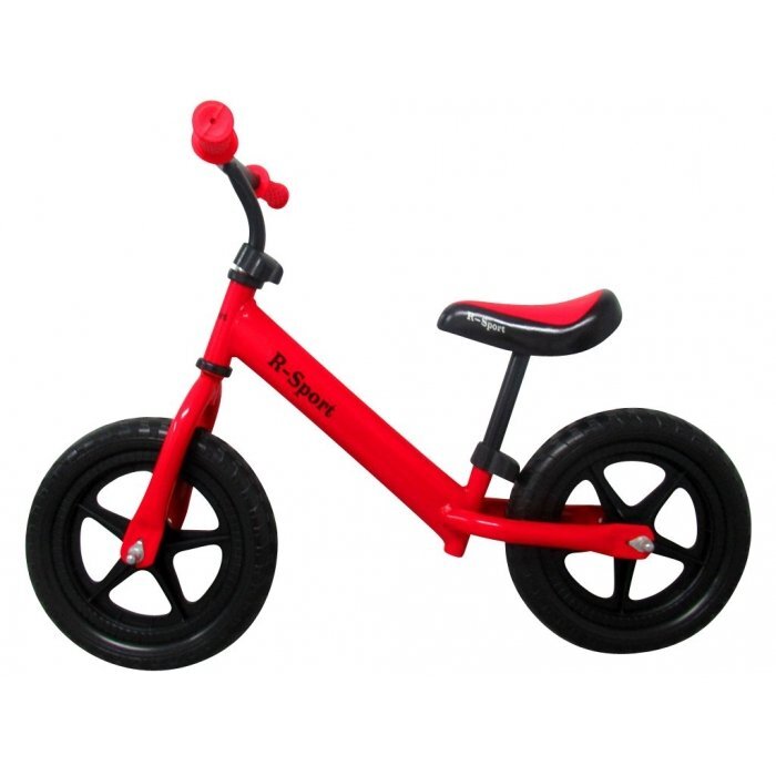 R-Sport Bicicleta copii fara pedale R7 rosu 11 inch cu roti din spuma Eva varsta 2-5 ani scaun si ghidon reglabile in inaltime sarcina maxima pana la 35 kg