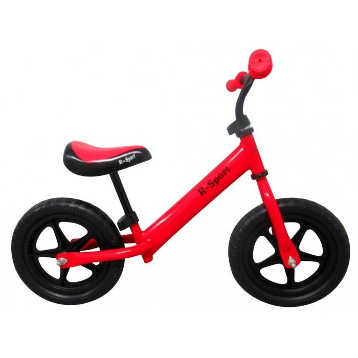 R-Sport Bicicleta copii fara pedale R7 rosu 11 inch cu roti din spuma Eva varsta 2-5 ani scaun si ghidon reglabile in inaltime sarcina maxima pana la 35 kg