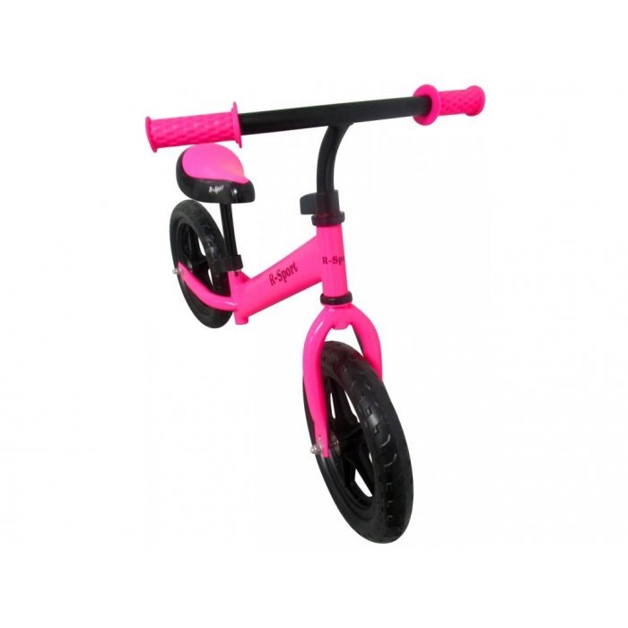R-Sport Bicicleta copii fara pedale R7 roz 11 inch cu roti din spuma Eva varsta 2-5 ani scaun si ghidon reglabile in inaltime sarcina maxima pana la 35 kg