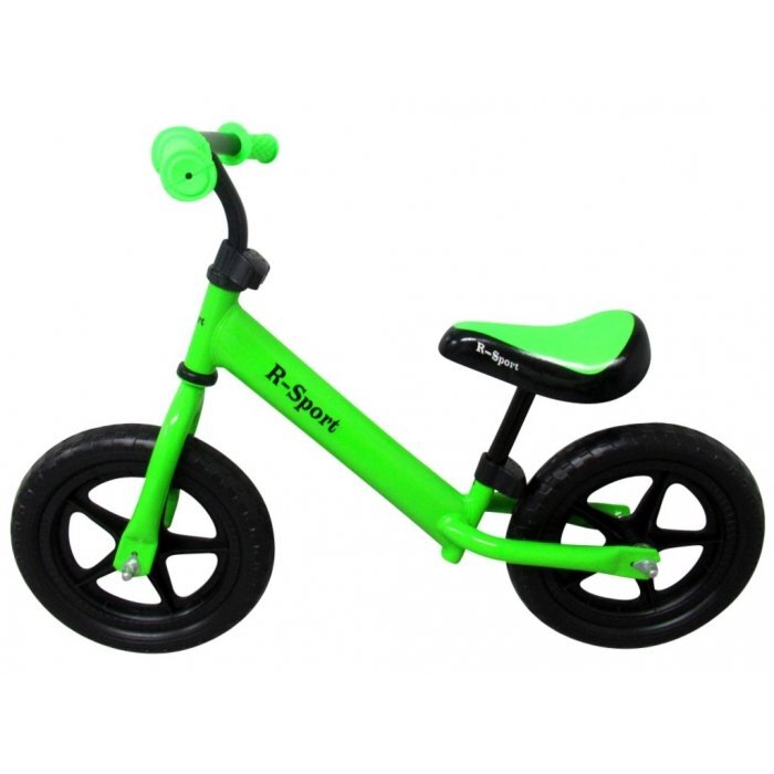 R-Sport Bicicleta copii fara pedale R7 verde 11 inch cu roti din spuma Eva varsta 2-5 ani scaun si ghidon reglabile in inaltime sarcina maxima pana la 35 kg