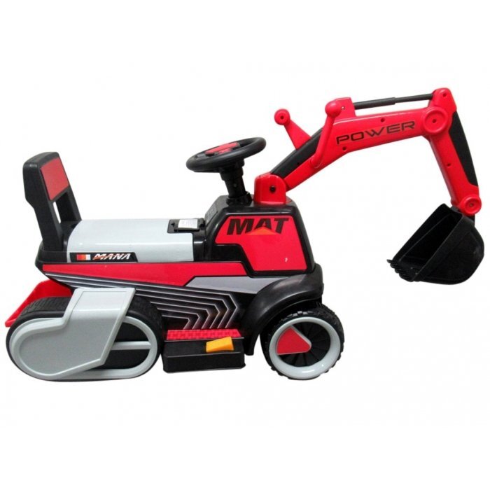 R-Sport Excavator electric pentru copii C3 rosu 25W Unitate audio si lumini led sarcina maxima 25 kg