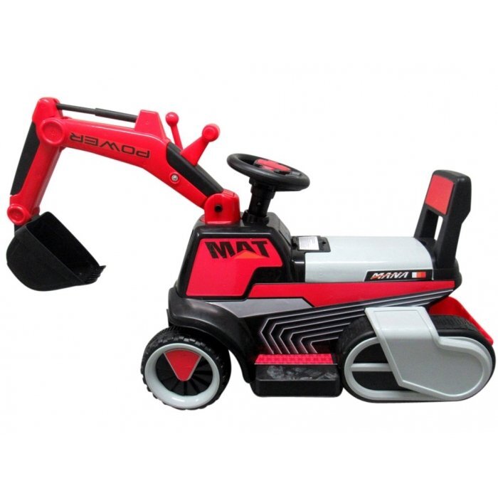 R-Sport Excavator electric pentru copii C3 rosu 25W Unitate audio si lumini led sarcina maxima 25 kg