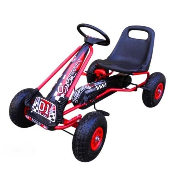 R-Sport Kart cu pedale Gokart 3-7 ani roti gonflabile G1 rosu
