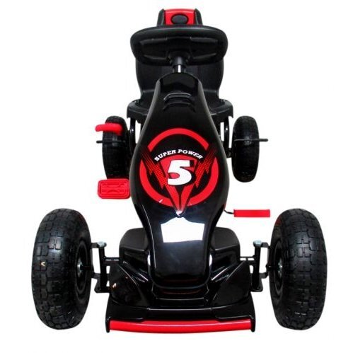 R-Sport Kart cu pedale Gokart cu roti gonflabile G8 rosu