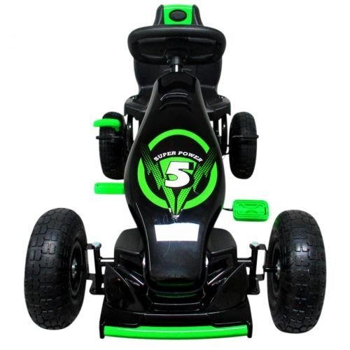 R-Sport Kart cu pedale Gokart cu roti gonflabile G8 verde