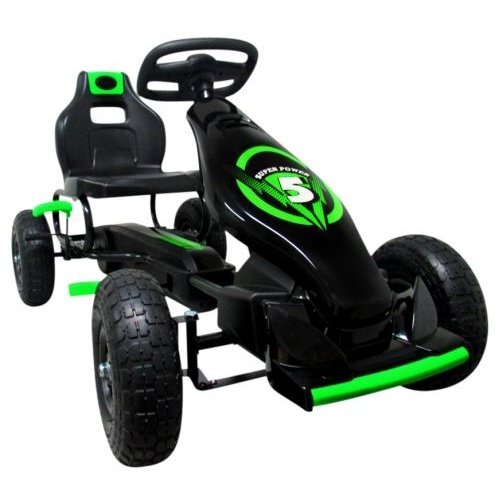 R-Sport Kart cu pedale Gokart cu roti gonflabile G8 verde