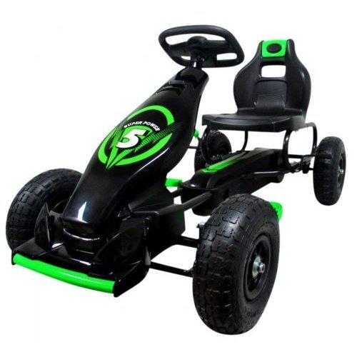 R-Sport Kart cu pedale Gokart cu roti gonflabile G8 verde