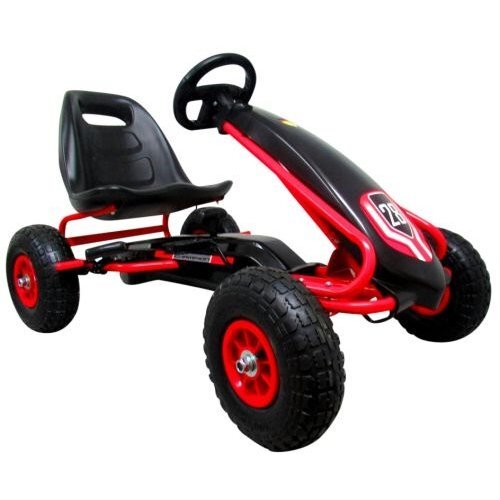 R-Sport Kart cu pedale Gokart roti gonflabile G4 negru