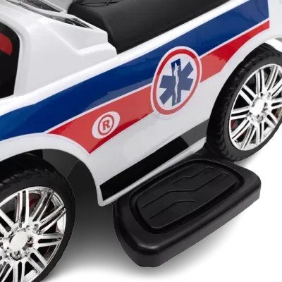 R-Sport Masinuta copii de impins J7 Alb cu protectie impotriva rasturnarii suport pentru picioare maner pentru ghidare de catre parinte recomandata copiilor cu varsta cuprinsa intre 1-3 ani