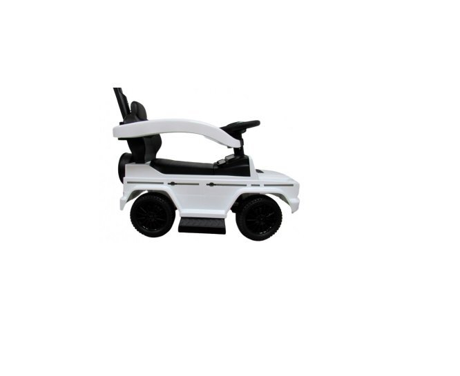 R-Sport Masinuta copii de impins Mercedes G350 AMG Alb maner parental detasabil suport pentru picioare bara de protectie melodii si claxon greutate maxima admisa 25 kg