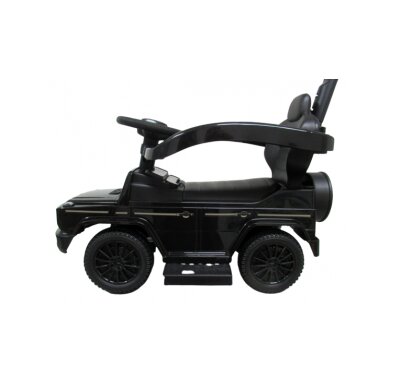 R-Sport Masinuta copii de impins Mercedes G350 Amg negru maner parental detasabil suport pentru picioare bara de protectie melodii si claxon greutate maxima admisa 25 kg