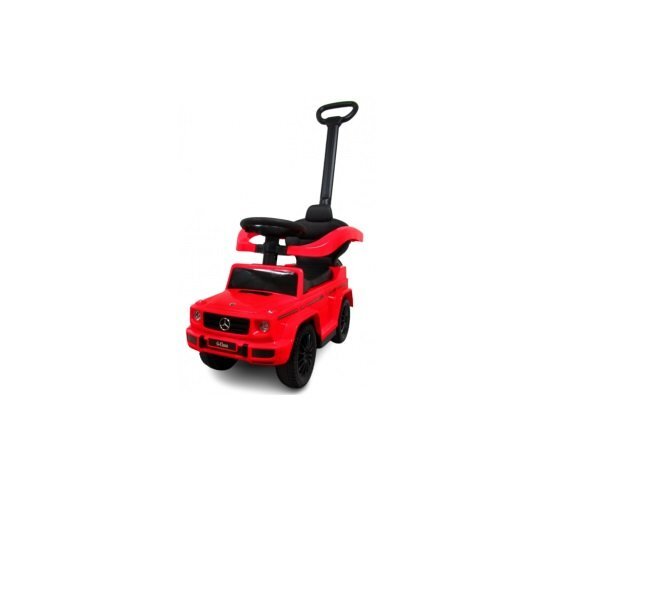 R-Sport Masinuta copii de impins Mercedes G350 AMG Rosu maner parental detasabil suport pentru picioare bara de protectie melodii si claxon greutate maxima admisa 25 kg