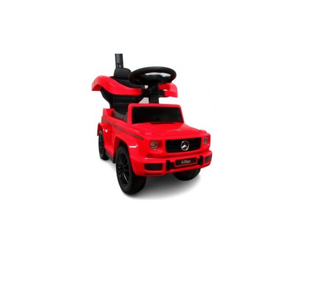 R-Sport Masinuta copii de impins Mercedes G350 AMG Rosu maner parental detasabil suport pentru picioare bara de protectie melodii si claxon greutate maxima admisa 25 kg