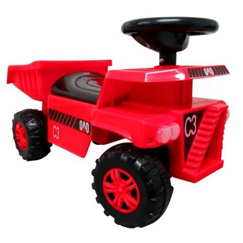 R-Sport Masinuta copii fara pedale J10 TS775 rosie cu basculanta mobila loc de depozitare sub scaun lumini frontale stralucitoare sarcina maxima admisa 35 kg recomandata copiilor intre 1 si 3 ani