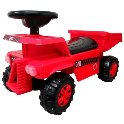 R-Sport Masinuta copii fara pedale J10 TS775 rosie cu basculanta mobila loc de depozitare sub scaun lumini frontale stralucitoare sarcina maxima admisa 35 kg recomandata copiilor intre 1 si 3 ani