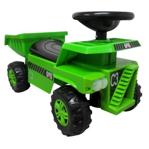 R-Sport Masinuta copii fara pedale J10 TS775 verde cu basculanta mobila loc de depozitare sub scaun lumini frontale stralucitoare sarcina maxima admisa 35 kg recomandata copiilor intre 1 si 3 ani
