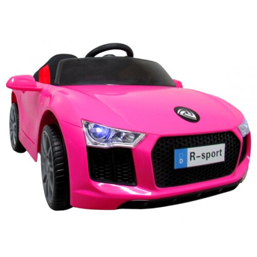 R-Sport Masinuta electrica pentru copii 60W cu telecomanda si scaun din piele Cabrio B4 628 Roz