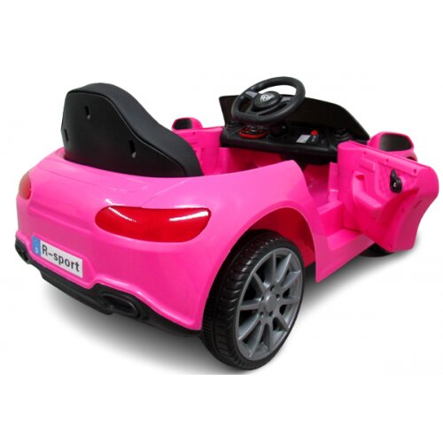 R-Sport Masinuta electrica pentru copii 60W cu telecomanda si scaun din piele Cabrio B4 628 Roz