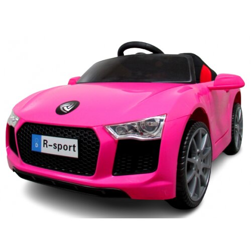 R-Sport Masinuta electrica pentru copii 60W cu telecomanda si scaun din piele Cabrio B4 628 Roz