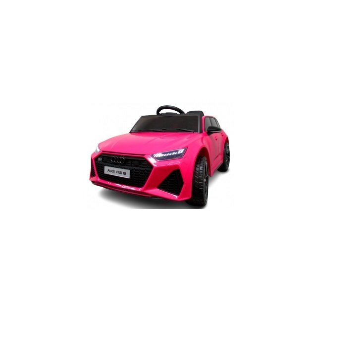 R-Sport Masinuta electrica pentru copii 70W cu telecomanda Audi RS6 roz roti Eva si scaun piele