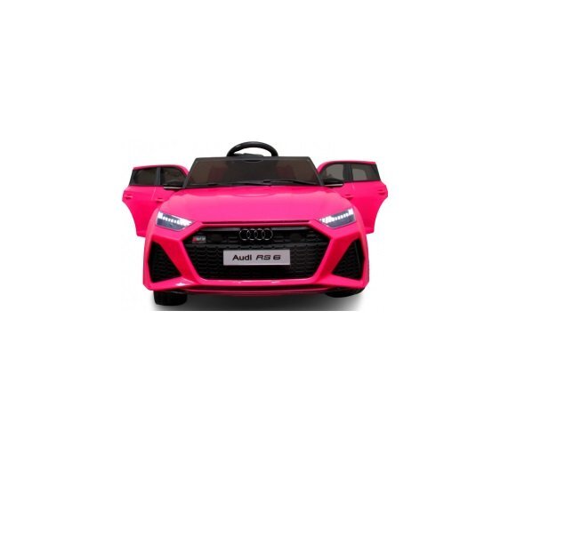 R-Sport Masinuta electrica pentru copii 70W cu telecomanda Audi RS6 roz roti Eva si scaun piele