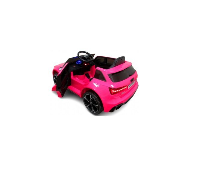 R-Sport Masinuta electrica pentru copii 70W cu telecomanda Audi RS6 roz roti Eva si scaun piele