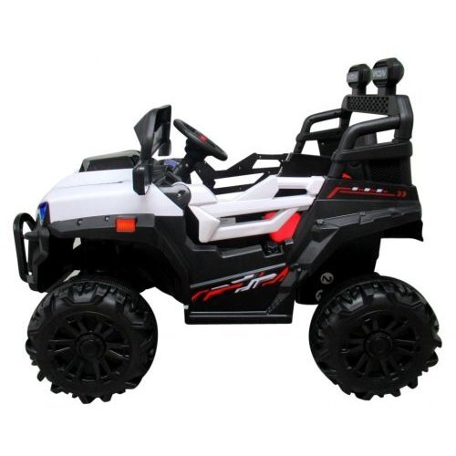 R-Sport Masinuta electrica pentru copii Buggy X8N alb 70W cu telecomanda slow start muzica lumini si Mp3