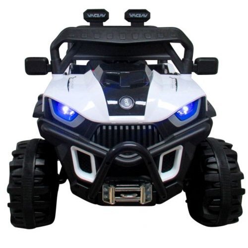 R-Sport Masinuta electrica pentru copii Buggy X8N alb 70W cu telecomanda slow start muzica lumini si Mp3