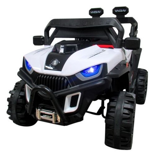 R-Sport Masinuta electrica pentru copii Buggy X8N alb 70W cu telecomanda slow start muzica lumini si Mp3