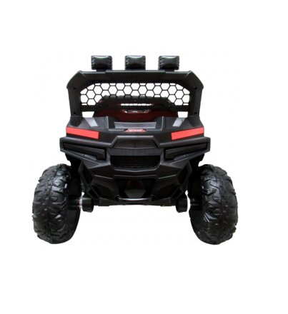 R-Sport Masinuta electrica pentru copii Buggy X9 4x4 Alb 90W cu telecomanda 12V roti gonflabile amortizoare scaun piele ecologica functie de balansare
