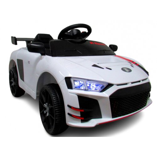 R-Sport Masinuta electrica pentru copii Cabrio A1 Alb 60W cu telecomanda si functie de balansare