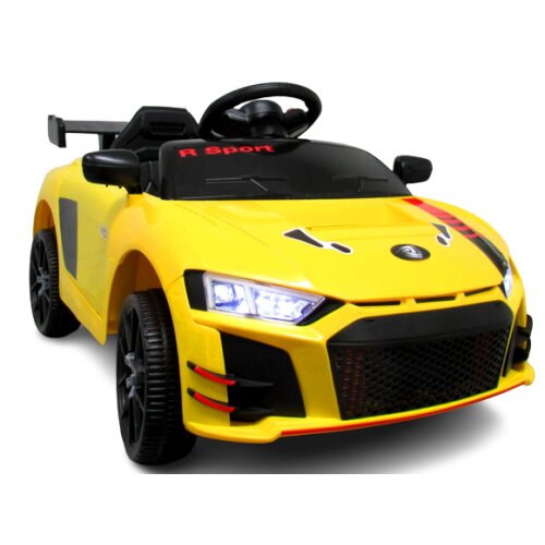 R-Sport Masinuta electrica pentru copii Cabrio A1 Galben 60W cu telecomanda si functie de balansare
