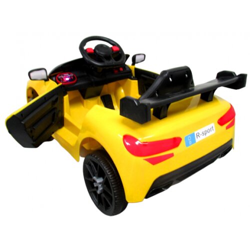 R-Sport Masinuta electrica pentru copii Cabrio A1 Galben 60W cu telecomanda si functie de balansare