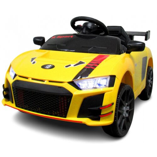 R-Sport Masinuta electrica pentru copii Cabrio A1 Galben 60W cu telecomanda si functie de balansare