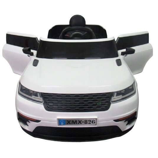 R-Sport Masinuta electrica pentru copii Cabrio F4 Alb 60W cu telecomanda si roti Eva slow start faruri si lumini Led unitate audio cu display si Mp3