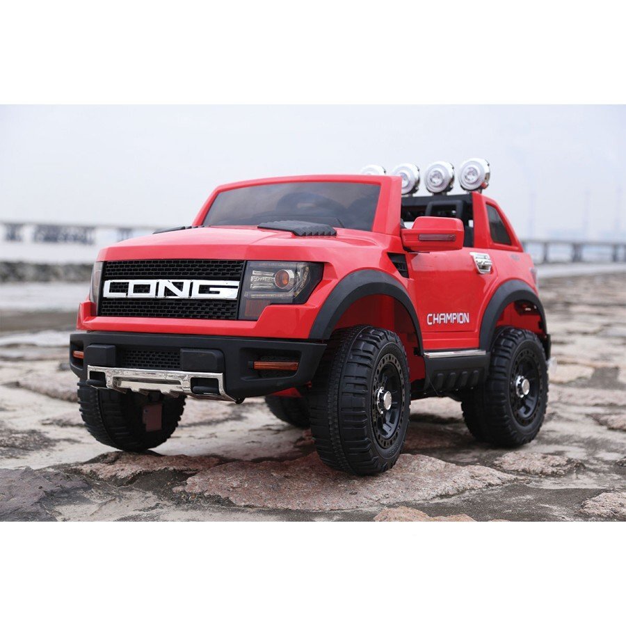 R-Sport Masinuta electrica pentru copii Cabrio LONG BBH-1388 Rosu 90W cu roti EVA 12V amortizoare panou muzica usi cu deschidere centura de siguranta sarcina maxima 30 kg
