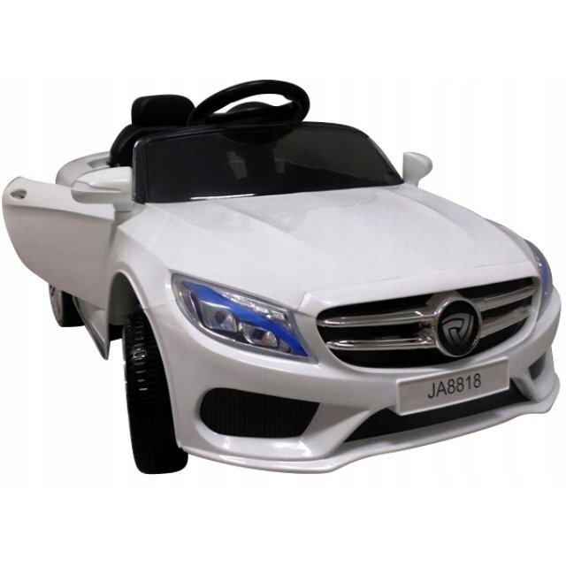 R-Sport Masinuta electrica pentru copii Cabrio M4 BBH-958 Alb 50W cu telecomanda 12V pornire lenta usi si portbagaj cu deschidere panou muzica lumini sarcina maxima 30 kg