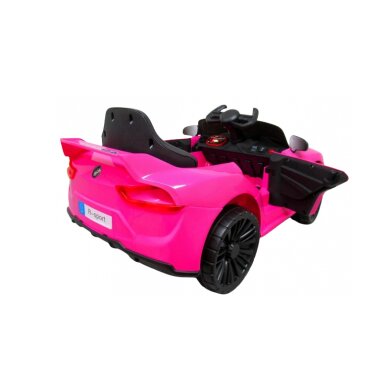 R-Sport Masinuta electrica pentru copii Cabrio Z6 roz 70W cu telecomanda functie de balansare volan sport Mp3 si Usb amortizoare si deschidere usi