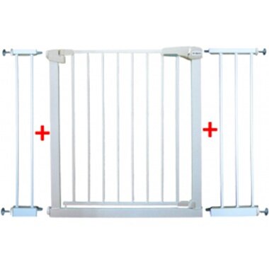R-Sport Poarta de siguranta din metal S3 alb 79-115 cm